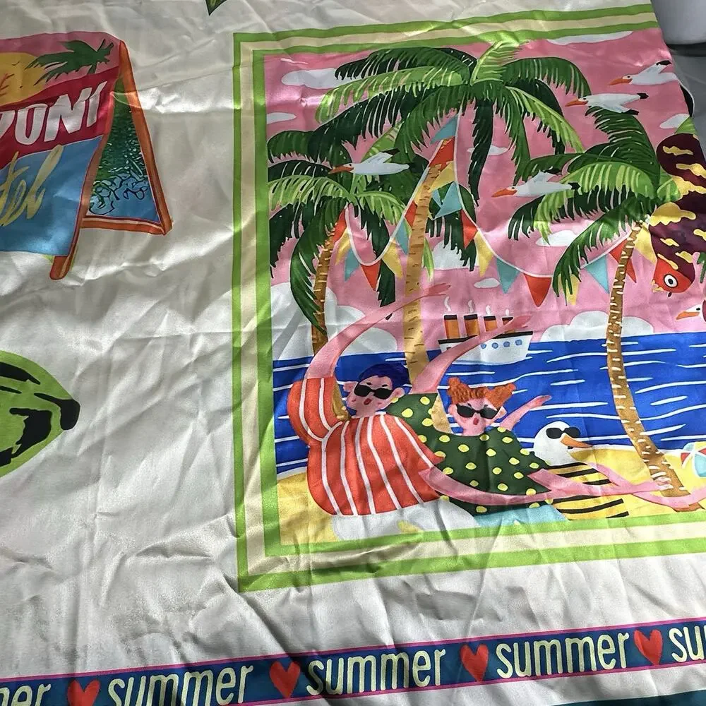 the peponi hotel the banana house Summer tropical cuban paradise scarf Wrap